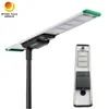 Hükümet Projeleri Tümü Bir Aio Entegre 80W Güneş LED Sokak Işığı CCTV Kamera 4G ile