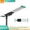 Su Geçirmez 12V Güneş Enerjili 170lm/W Alüminyum Entegre 100W LED Sokak Lambası