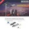 LiFePO4 Pil Yüksek Parlaklık 170lm/W 100W Güneş LED Sokak Işığı