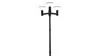 Landscape Public Lamp Post Top Entegre 15W Güneş LED Bahçe Işığı