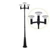 Landscape Public Lamp Post Top Entegre 15W Güneş LED Bahçe Işığı