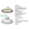 AC277 IP69K CRI 95 NSF Gıda Sınıfı 100W 120W 150W UFO LED Yüksek Tavan Işığı Gıda İşleme Fabrikası için