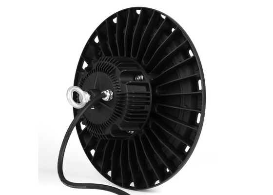 Siyah 100 Watt Ufo Led Yüksek Bay Işık Muhafazası 60 ° 90 ° 120 ° Işın Açısı