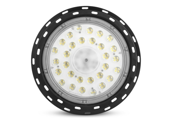 Siyah 100 Watt Ufo Led Yüksek Bay Işık Muhafazası 60 ° 90 ° 120 ° Işın Açısı