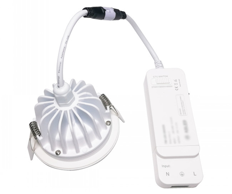COB 9 W Akıllı Dim LED Tavan Aşağı Işık Bridgelux CSP Karışık Renk Su Geçirmez