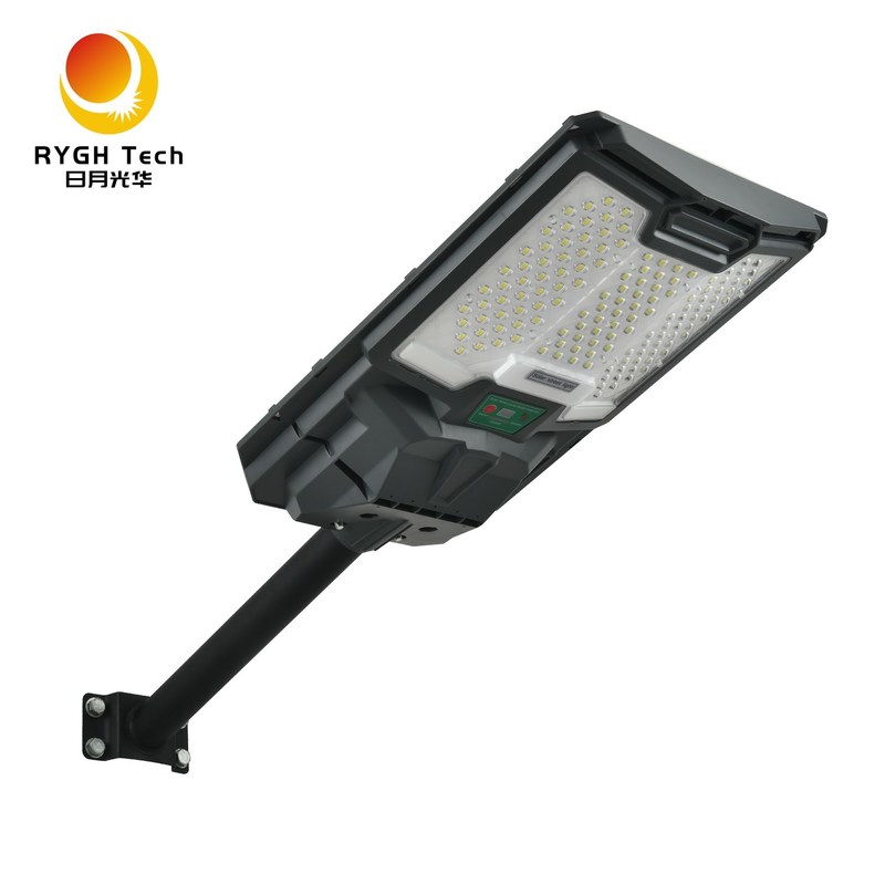 3.2V LiFePO4 Pil Bataryalı Monokristal Silikon Güneş Panelli Entegre Güneş Enerjili LED Sokak Lambası 20W, Işık Kontrolü ve Radar Algılamalı