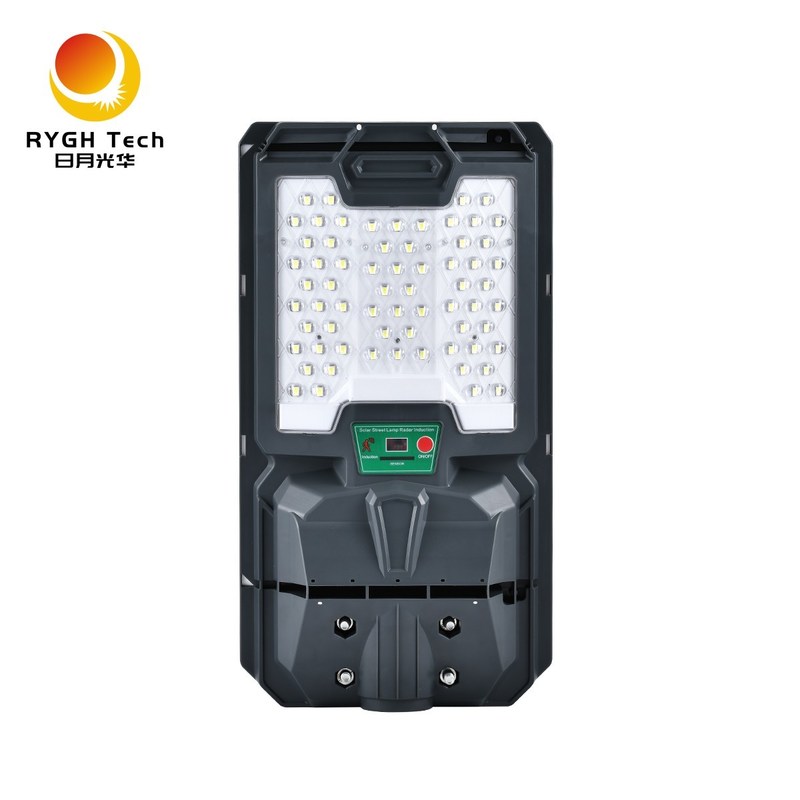 Yüksek Kaliteli 5050 LED Çipleri Entegre Güneş Enerjili LED Sokak Lambası 10W Işık Kontrolü Uzaktan Kumanda Radar Algılama İle