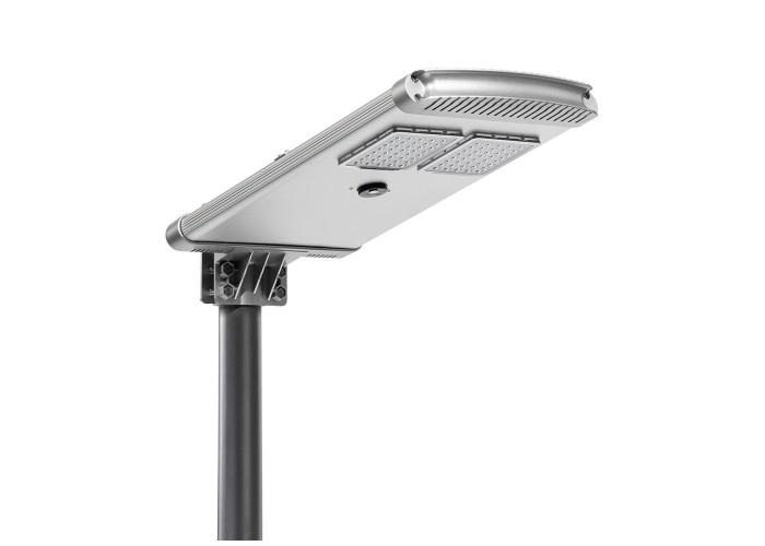Enerji Tasarrufu Hepsi Bir Arada Güneş Ledli Sokak Lambası Alüminyum Muhafaza IP65 30W 170lm / w