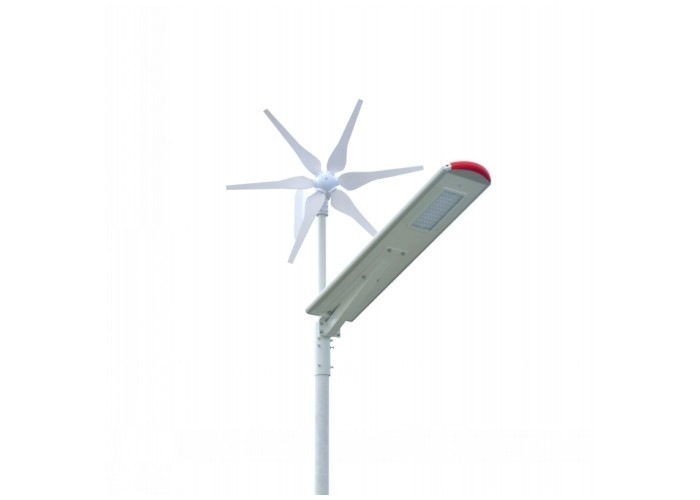 Solar Rüzgar Hibrid Yüksek Güç Led Sokak Işık, Solar Panel Sokak Lambaları 2700-6500K
